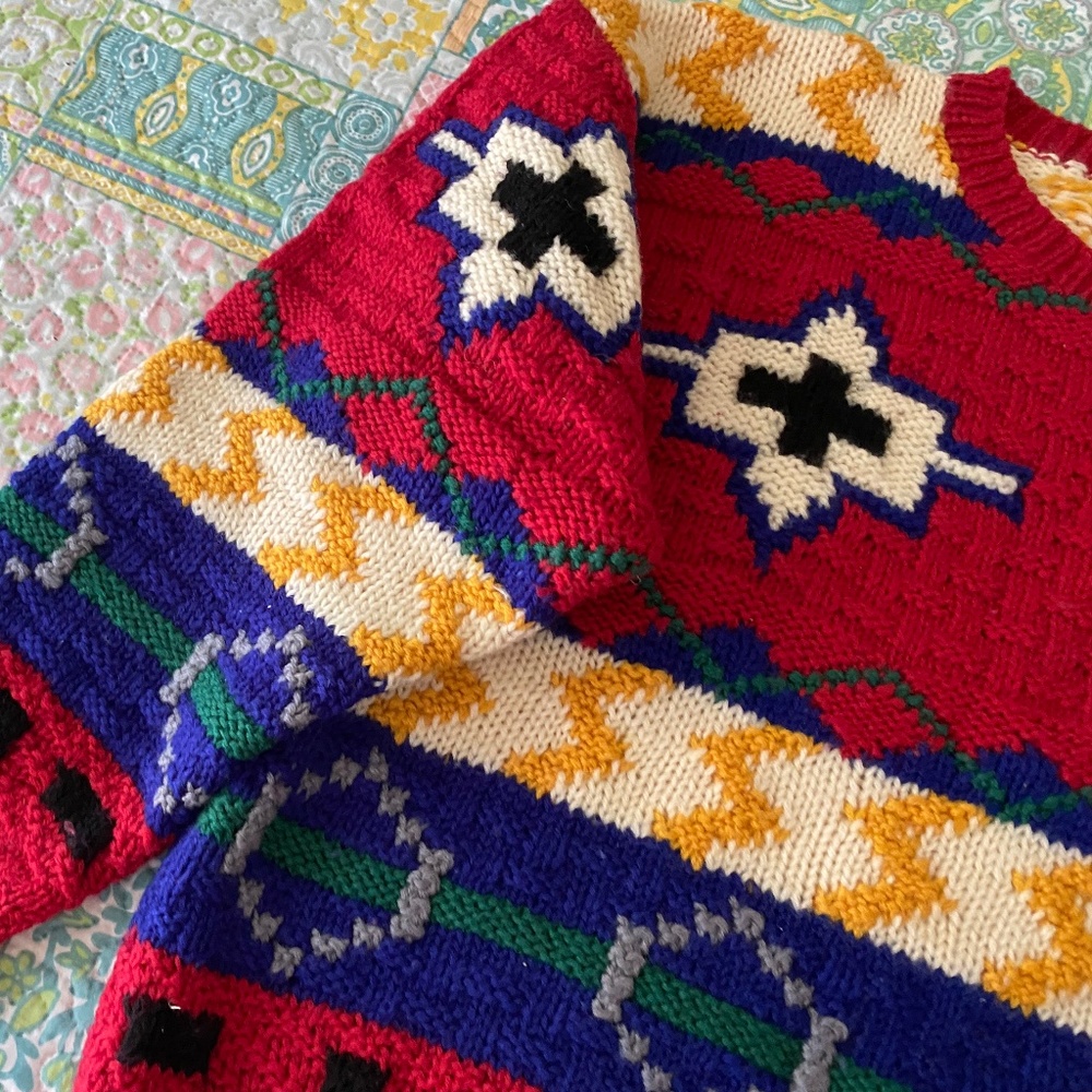 Boston Traders Vintage Limited Edition Wool Sweater Mens Medium/ A… - Picture 10 of 15